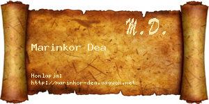 Marinkor Dea névjegykártya